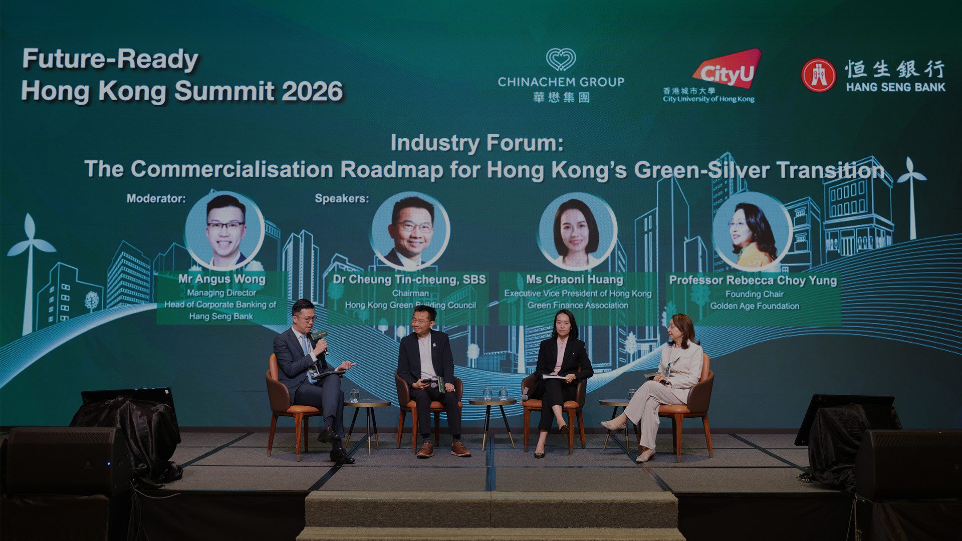  The Industry Forum explored how Hong Kong can translate the green-silver transition into commercially viable solutions.