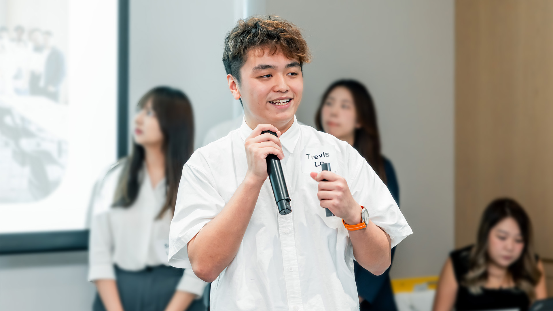 Trevis Lo, Corporate Communications Intern at Chinachem Group, sharing insights on professional development, mentorship, and discovering a clear career path during the 2025 Internship Programme through diverse communication tasks.